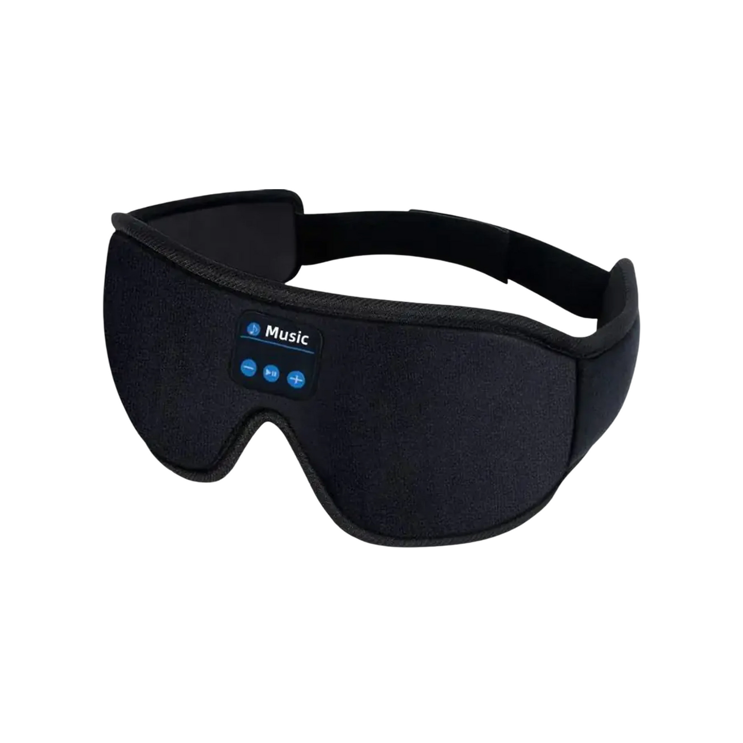 Adjustable Bluetooth sleep mask with built-in audio controls