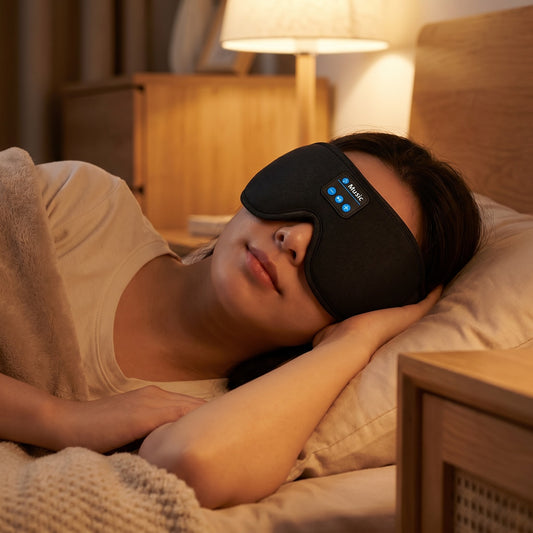 3D Bluetooth Sleep Mask – Blackout Sleep + Wireless Audio